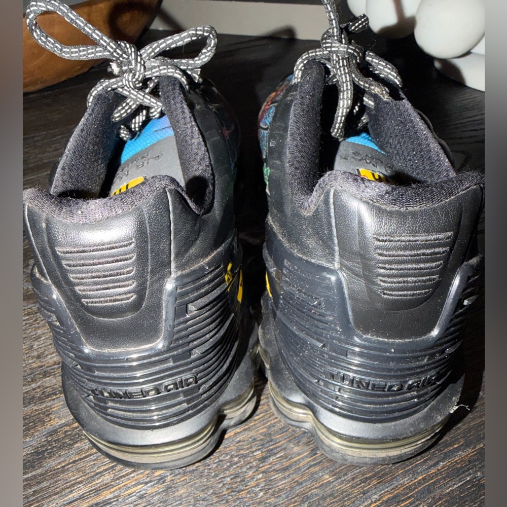 NIKE AIR MAX PLUS 3 PRM RAINBOW GRADIENT RUNNING SHOES BLACK men’s size 12 - Picture 5 of 8